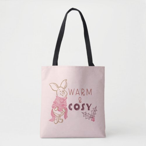 Christmas Piglet  Warm  Cosy Tote Bag