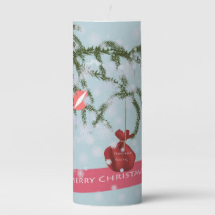 Christmas Pillar Candle