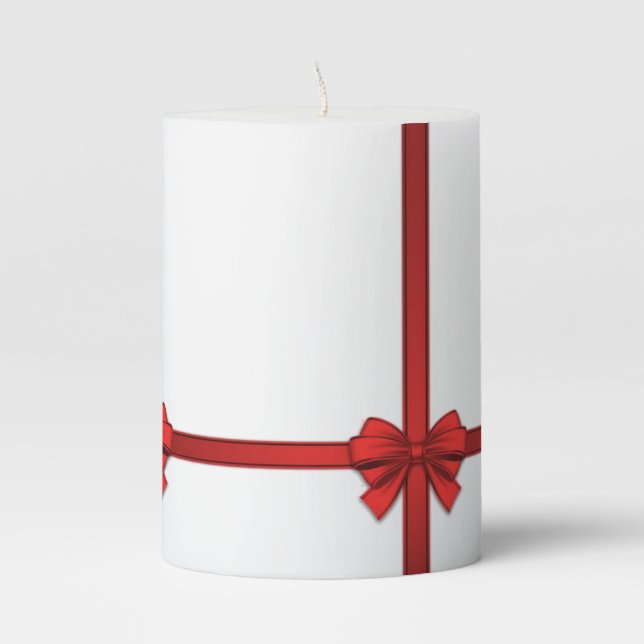 Christmas Pillar Candle (Front)
