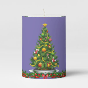 Christmas Pillar Candle