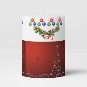 Christmas Pillar Candle