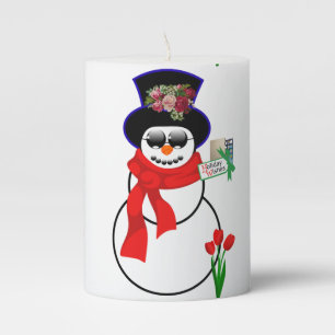 Christmas Pillar Candle, Santa iphone Candle