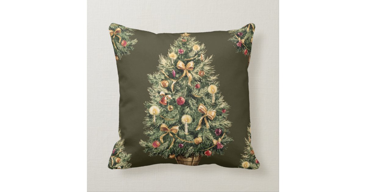 Christmas pillow (Dark green)