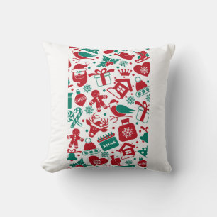 Christmas pillow – Festive Holiday Print Design