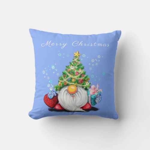 Christmas Pillow Gift Gnome with Gift For You