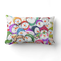 Christmas Pillow Gift with Snowmans Party - Funny