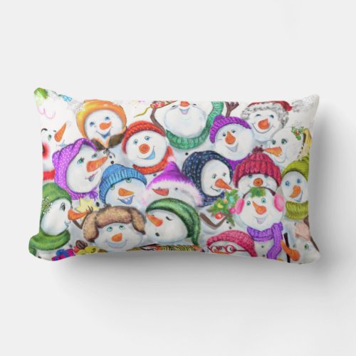 Christmas Pillow Gift with Snowmans Party _ Funny