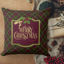 Christmas Pillows Merry Christmas Throw Pillow