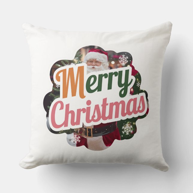Christmas Pillows: New Model with Special Title Throw Pillow (Front)