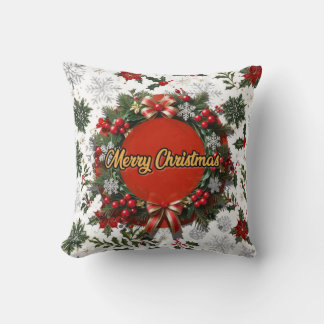 Christmas pillows with snowflakes