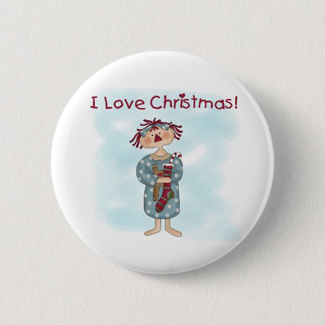 Christmas Pinback Button (Front)