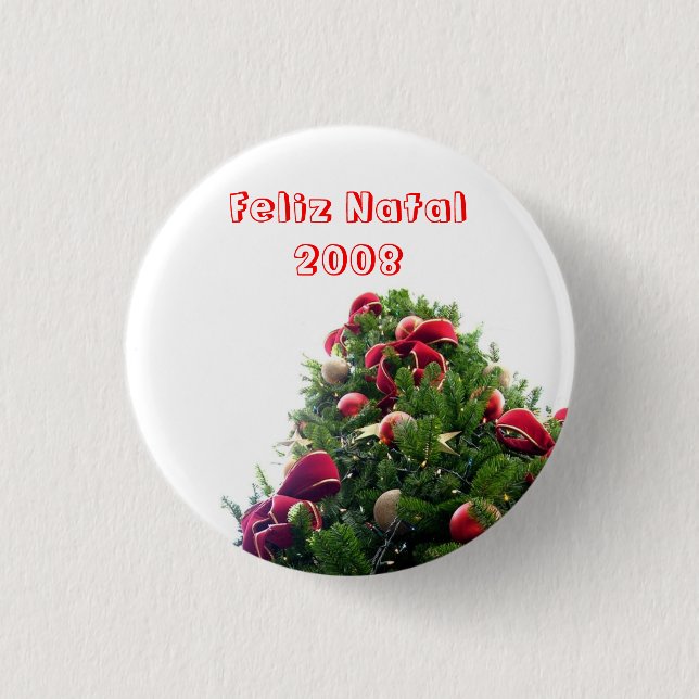 Christmas Pinback Button (Front)