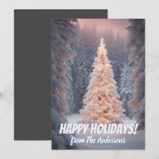 Christmas pine 81, Happy Holidays, greeting card