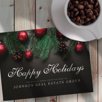Christmas Pine Cones | Happy Holidays Greeting