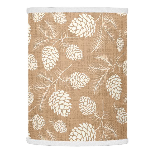 Christmas pine cones lamp shade (Left)
