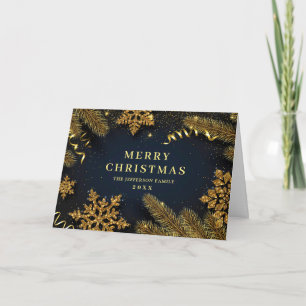 Christmas Pine Cones Rustic Greeting Holiday Card