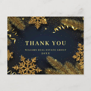 Christmas Pine Corporate Thank You Holiday Card