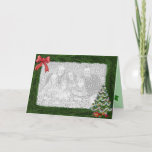 Christmas Pine Frame Photo Card