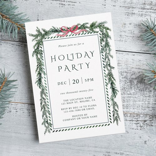 Christmas Pine Garland Holiday Party