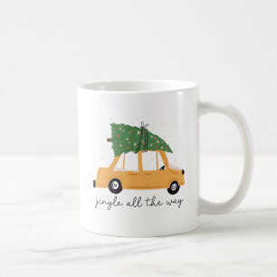 Christmas Pine Tree Car Coffee Mug