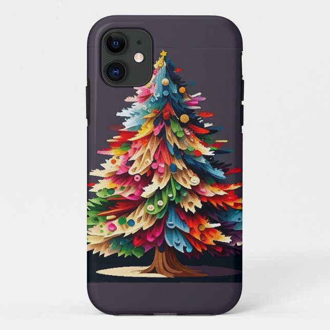 Christmas Pine Tree iPhone / iPad case (Unique Christmas Tree Design Christmas Tree!)