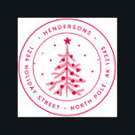 Christmas Pine Tree Return Address Self-inking Stamp<br><div class="desc">Create your own Christmas | Holiday return address self-inking stamp.</div>
