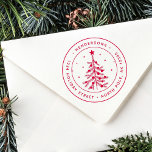 Christmas Pine Tree Return Address Self-inking Stamp<br><div class="desc">Create your own Christmas | Holiday return address self-inking stamp.</div>