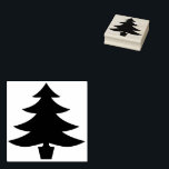Christmas Pine Tree Shape Rubber Stamp<br><div class="desc">Christmas/pine tree shape.</div>