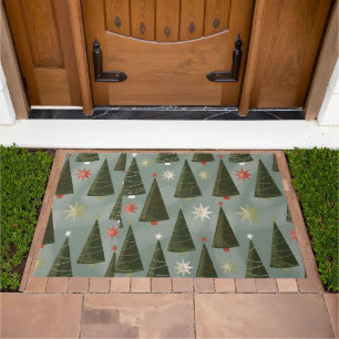 Christmas Pine Trees  Doormat