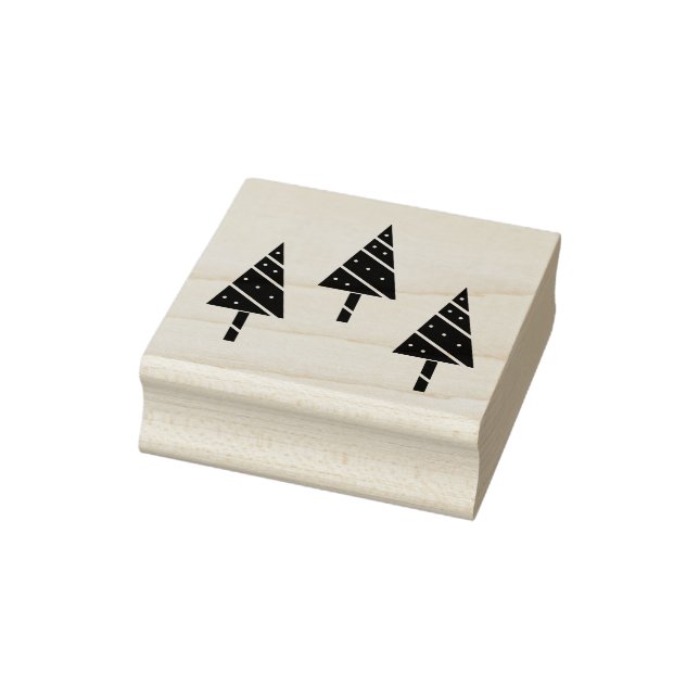 Christmas Pine trees Rubber Stamp (Stamp)