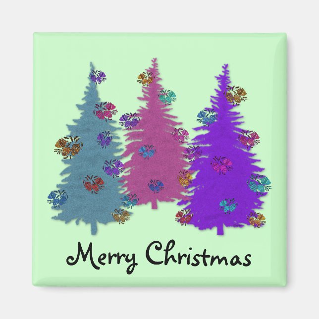 Christmas Pinecones Magnet (Front)