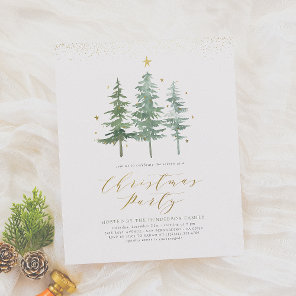 Christmas Pines | Budget Holiday Party Invitation