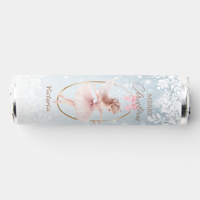 Christmas Pink Ballerina  Breath Savers® Mints (Front)