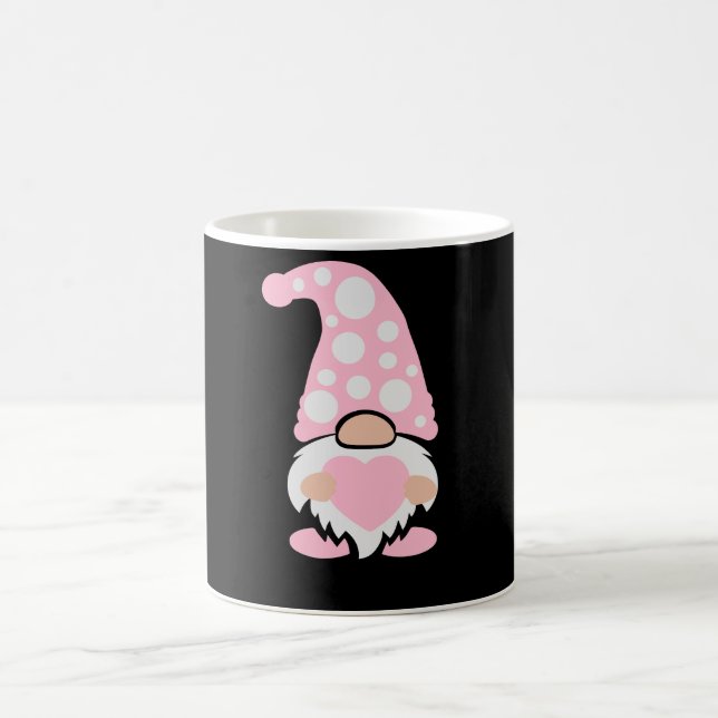 Christmas Pink Ballerina Gnome Coffee Mug (Center)
