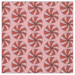 Christmas Pink Red Mint Peppermint Hard Candy Fabric