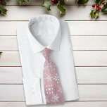 Christmas Pink Snowflake Pattern Festive Neck Tie<br><div class="desc">This design was created through digital art. It may be personalized by clicking the customize button and changing the color, adding a name, initials or your favorite words. Contact me at colorflowcreations@gmail.com if you with to have this design on another product. Purchase my original abstract acrylic painting for sale at...</div>