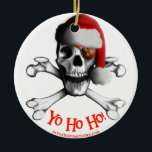 Christmas Pirate Ornament<br><div class="desc">Not just for Christmas,  our Scuba Diving and inspirational ornaments make great gifts for all your scuba diving family and friends. Put your own special greeting on the back,  or change a greeting on the front. Just click he customize button when ordering.</div>