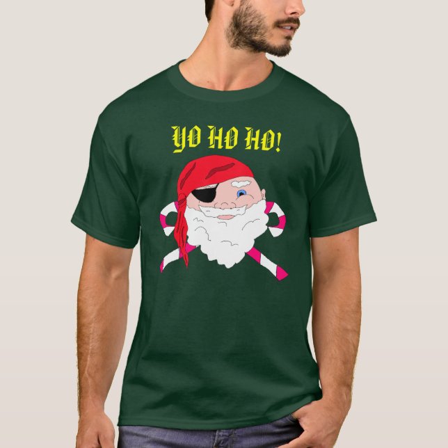 Christmas Pirate Santa Shirt (Front)