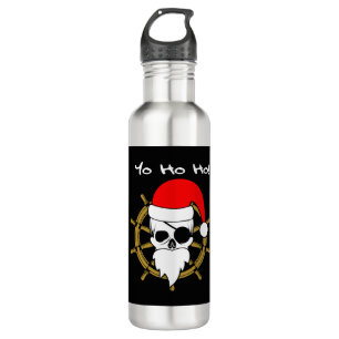 Christmas Pirates T Shirt Stainless Steel Water Bottle