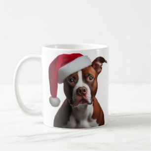 Christmas Pit bull Coffee Mug