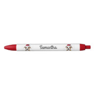 Christmas Pitbull dog personalized pen