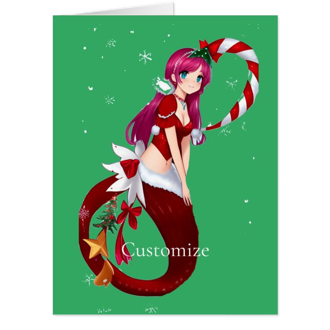 Christmas Pixie Mermaid Thunder_Cove Card (Front)