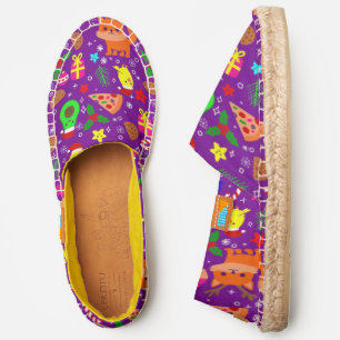 christmas pizza chick bird avocado purple espadrilles