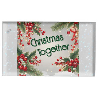 Christmas Place Card Holder - personalize