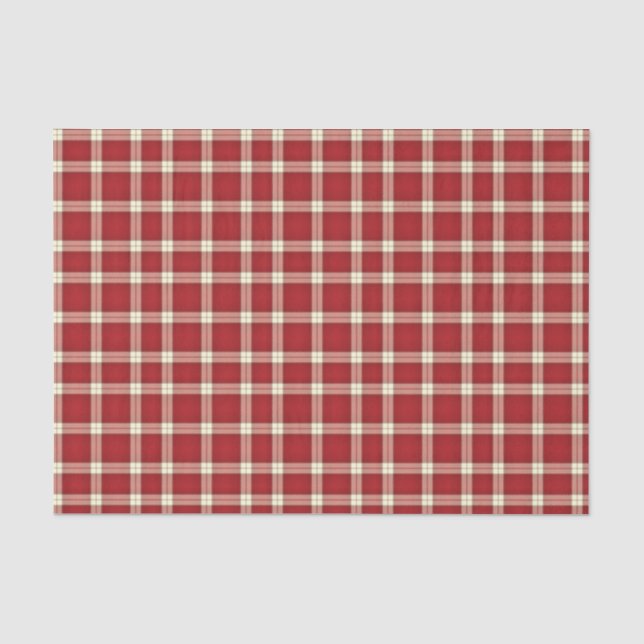 Christmas Plaid 02-TISSUE WRAPPING PAPER (Front)