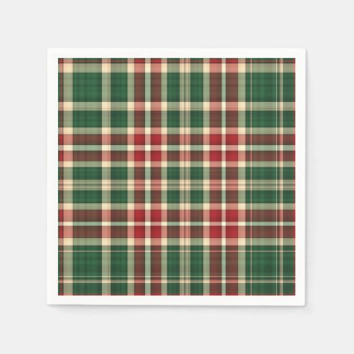 Christmas Plaid 08_PAPER PARTY NAPKINS