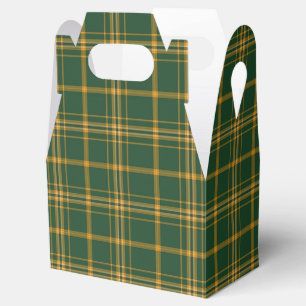 Christmas Plaid 13-PARTY FAVOR BOX, gable Boxes