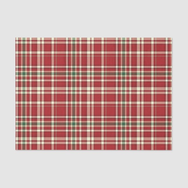 Christmas Plaid 17-TISSUE WRAPPING PAPER (Front)