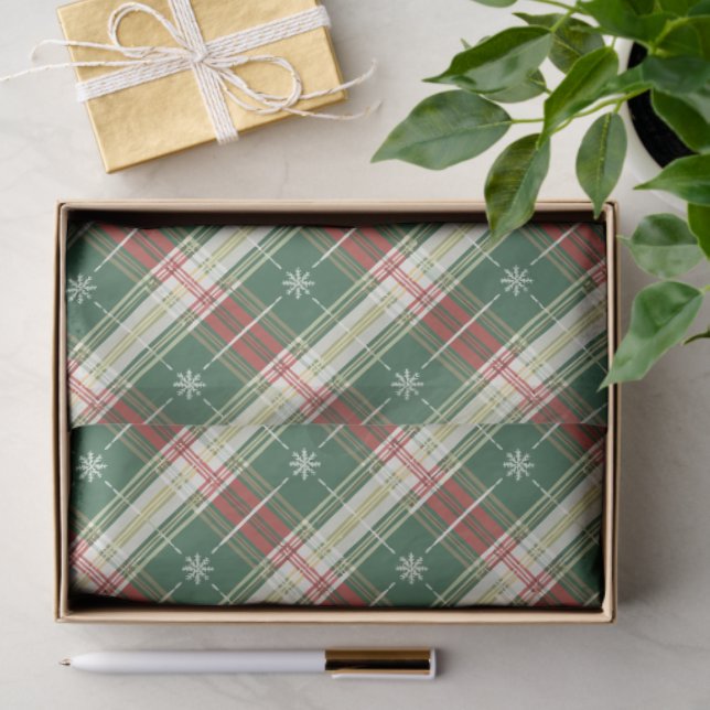 Christmas Plaid 9 Tissue Paper (Gift)