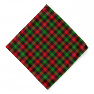 Christmas Plaid Bandana